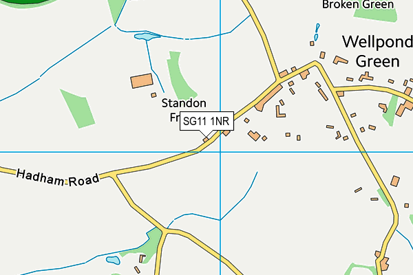 SG11 1NR map - OS VectorMap District (Ordnance Survey)