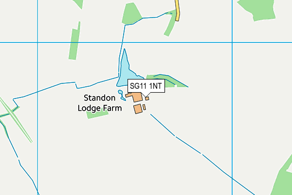 SG11 1NT map - OS VectorMap District (Ordnance Survey)