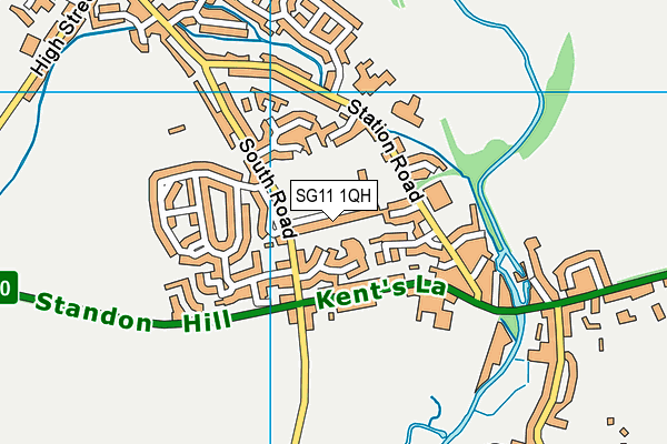 SG11 1QH map - OS VectorMap District (Ordnance Survey)