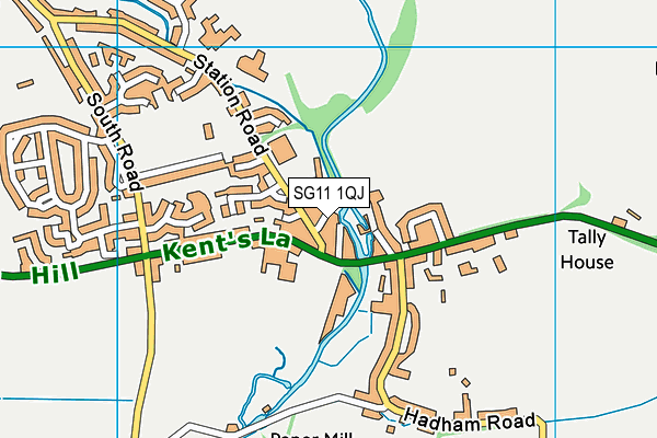 SG11 1QJ map - OS VectorMap District (Ordnance Survey)