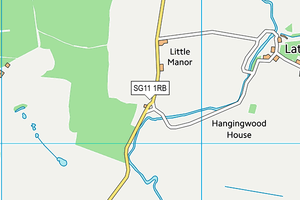 SG11 1RB map - OS VectorMap District (Ordnance Survey)