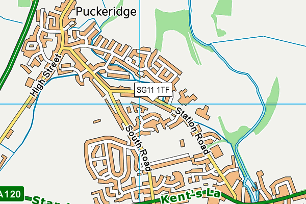 Roger De Clare First CofE School map (SG11 1TF) - OS VectorMap District (Ordnance Survey)