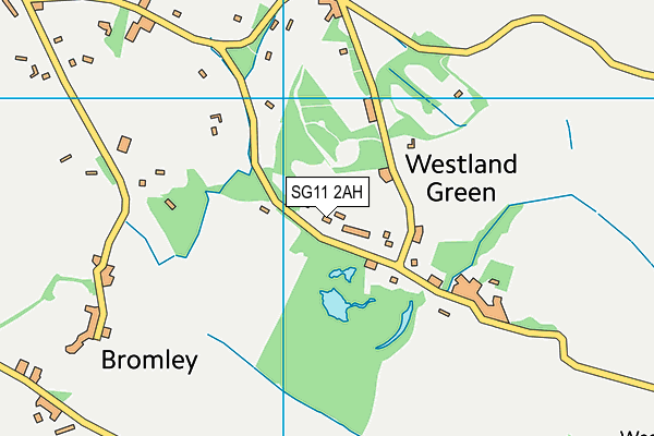 SG11 2AH map - OS VectorMap District (Ordnance Survey)