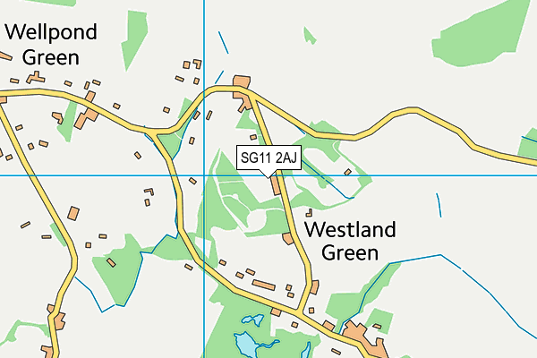 SG11 2AJ map - OS VectorMap District (Ordnance Survey)