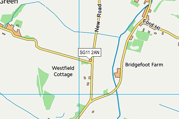 SG11 2AN map - OS VectorMap District (Ordnance Survey)