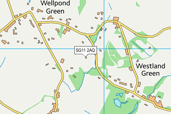 SG11 2AQ map - OS VectorMap District (Ordnance Survey)