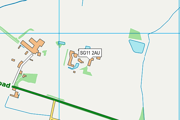 SG11 2AU map - OS VectorMap District (Ordnance Survey)