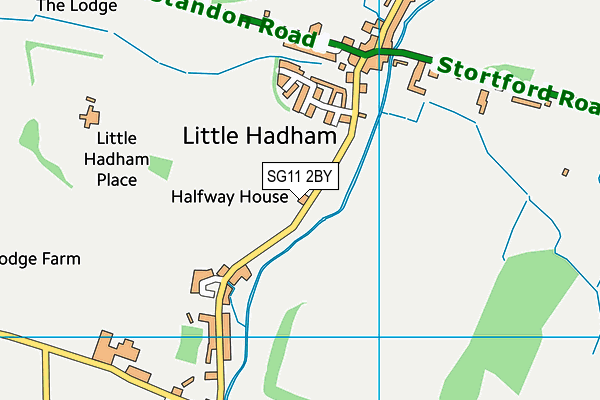 SG11 2BY map - OS VectorMap District (Ordnance Survey)