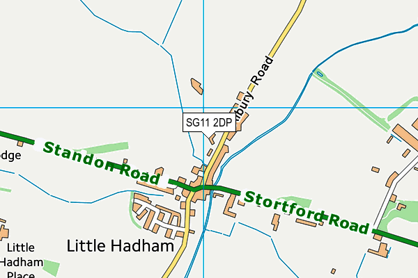 SG11 2DP map - OS VectorMap District (Ordnance Survey)