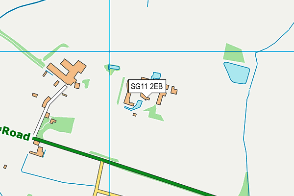 SG11 2EB map - OS VectorMap District (Ordnance Survey)