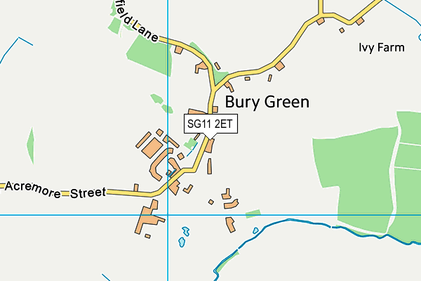 SG11 2ET map - OS VectorMap District (Ordnance Survey)