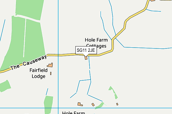 SG11 2JE map - OS VectorMap District (Ordnance Survey)