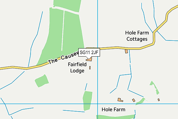 SG11 2JF map - OS VectorMap District (Ordnance Survey)