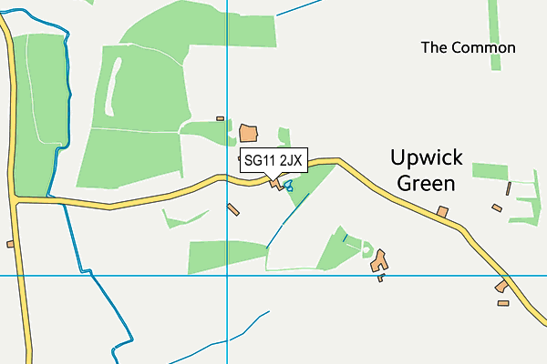 SG11 2JX map - OS VectorMap District (Ordnance Survey)