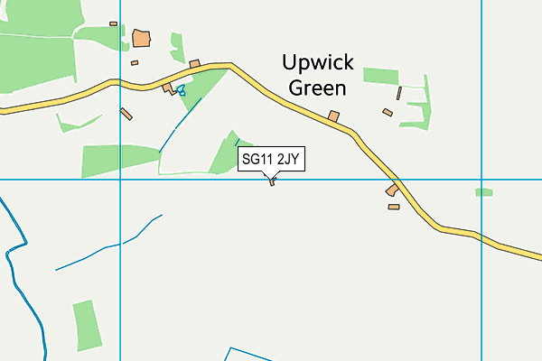SG11 2JY map - OS VectorMap District (Ordnance Survey)