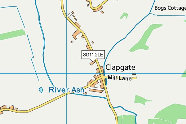 SG11 2LE map - OS VectorMap District (Ordnance Survey)