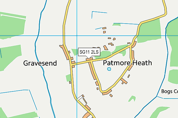 SG11 2LS map - OS VectorMap District (Ordnance Survey)