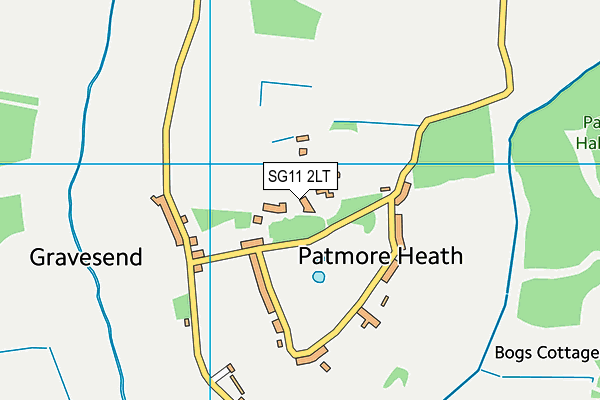 SG11 2LT map - OS VectorMap District (Ordnance Survey)