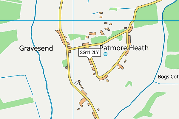 SG11 2LY map - OS VectorMap District (Ordnance Survey)