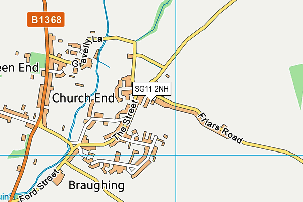 SG11 2NH map - OS VectorMap District (Ordnance Survey)