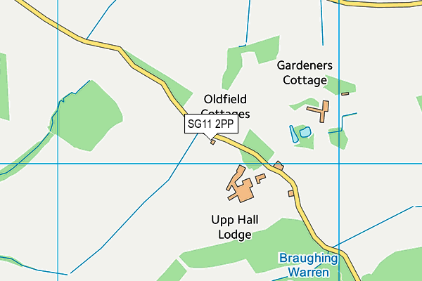 SG11 2PP map - OS VectorMap District (Ordnance Survey)