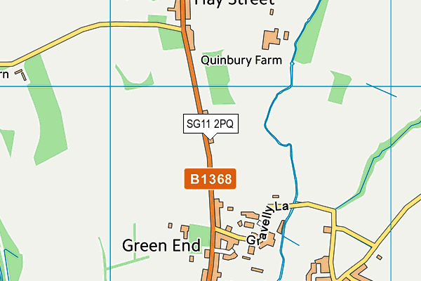 SG11 2PQ map - OS VectorMap District (Ordnance Survey)