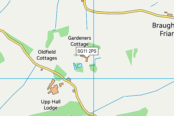 SG11 2PS map - OS VectorMap District (Ordnance Survey)