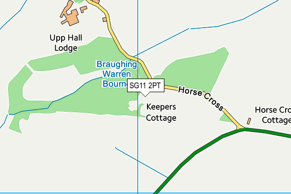 SG11 2PT map - OS VectorMap District (Ordnance Survey)