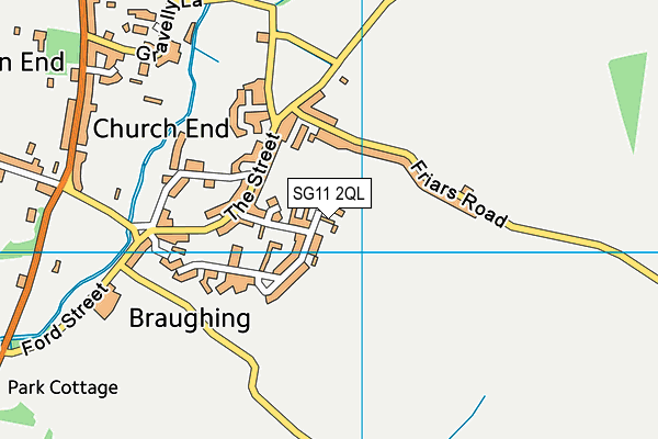 Braughing Playing Fields map (SG11 2QL) - OS VectorMap District (Ordnance Survey)