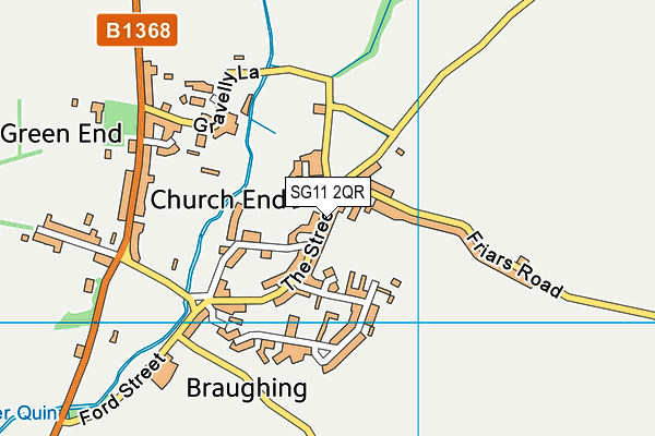 SG11 2QR map - OS VectorMap District (Ordnance Survey)