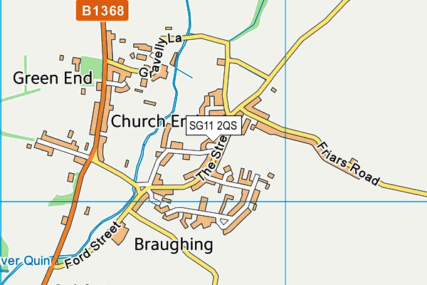 SG11 2QS map - OS VectorMap District (Ordnance Survey)