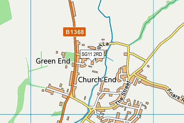 SG11 2RD map - OS VectorMap District (Ordnance Survey)