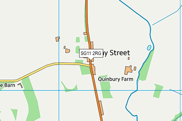 SG11 2RG map - OS VectorMap District (Ordnance Survey)