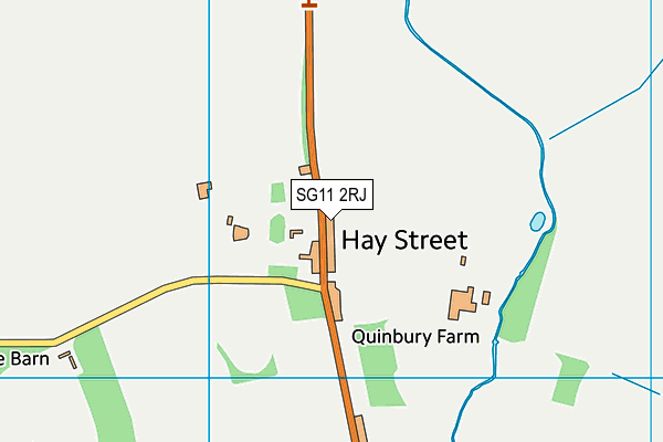 SG11 2RJ map - OS VectorMap District (Ordnance Survey)