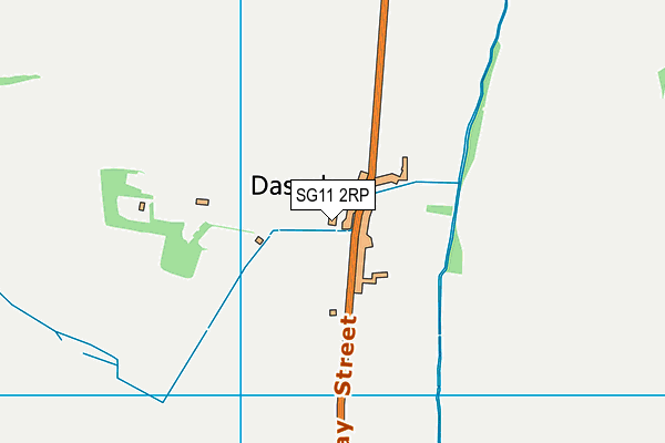 SG11 2RP map - OS VectorMap District (Ordnance Survey)