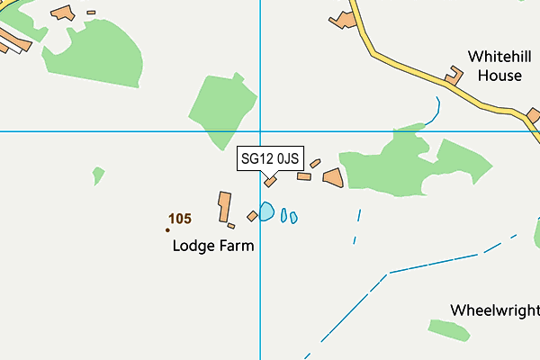 Whitehill Golf Centre map (SG12 0JS) - OS VectorMap District (Ordnance Survey)