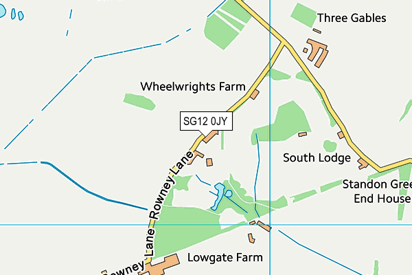 SG12 0JY map - OS VectorMap District (Ordnance Survey)