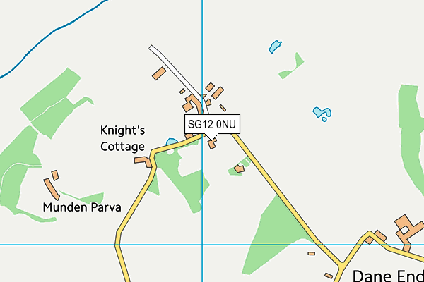 SG12 0NU map - OS VectorMap District (Ordnance Survey)