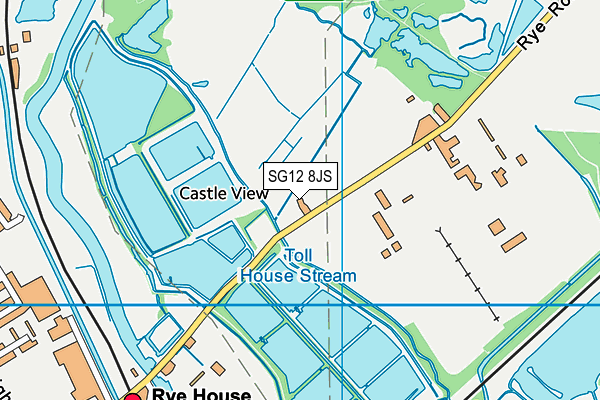 SG12 8JS map - OS VectorMap District (Ordnance Survey)