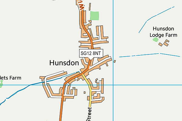 Hunsdon Junior Mixed and Infant School map (SG12 8NT) - OS VectorMap District (Ordnance Survey)