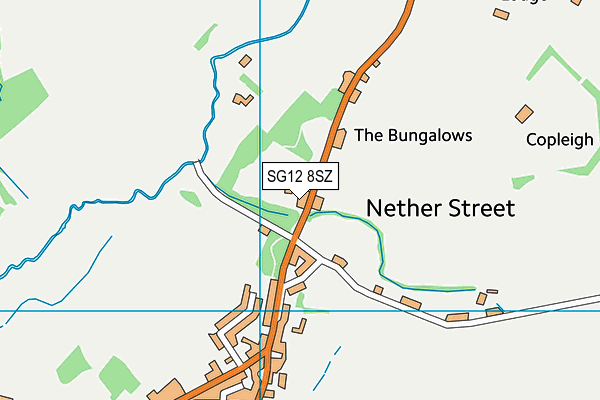 SG12 8SZ map - OS VectorMap District (Ordnance Survey)