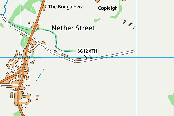 SG12 8TH map - OS VectorMap District (Ordnance Survey)