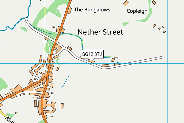 SG12 8TJ map - OS VectorMap District (Ordnance Survey)