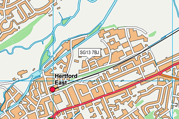 Map of HERTFORD HEALTHCARE LTD at district scale