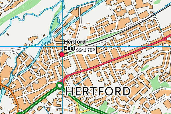 SG13 7BP map - OS VectorMap District (Ordnance Survey)