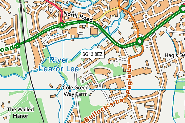 Hertingfordbury Park map (SG13 8EZ) - OS VectorMap District (Ordnance Survey)