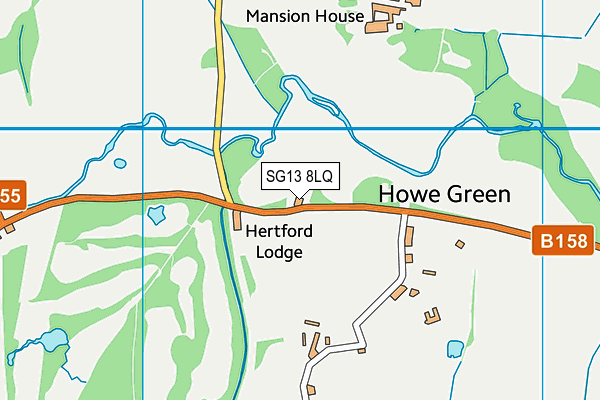 SG13 8LQ map - OS VectorMap District (Ordnance Survey)