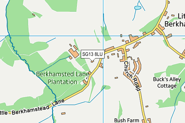 SG13 8LU map - OS VectorMap District (Ordnance Survey)