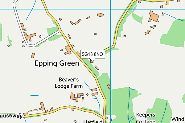 SG13 8NQ map - OS VectorMap District (Ordnance Survey)