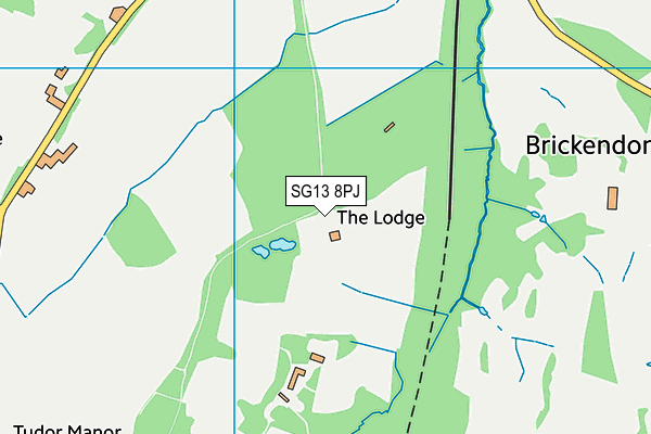 SG13 8PJ map - OS VectorMap District (Ordnance Survey)